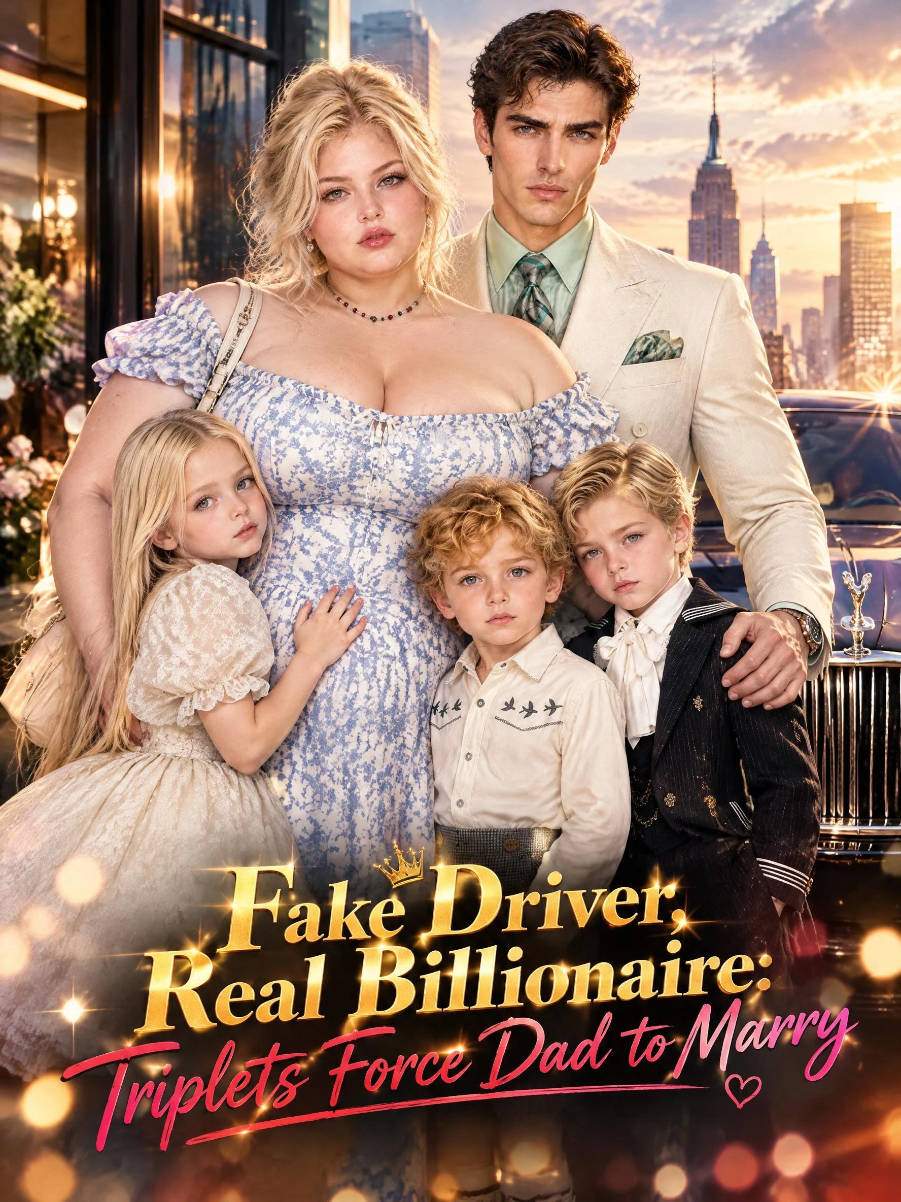 Watch Fake Driver, Real Billionaire: Triplets Force Dad to Marry All Episodes Free Fake Driver, Real Billionaire: Triplets Force Dad to Marry (53 Episodes) - Official Drama Poster
