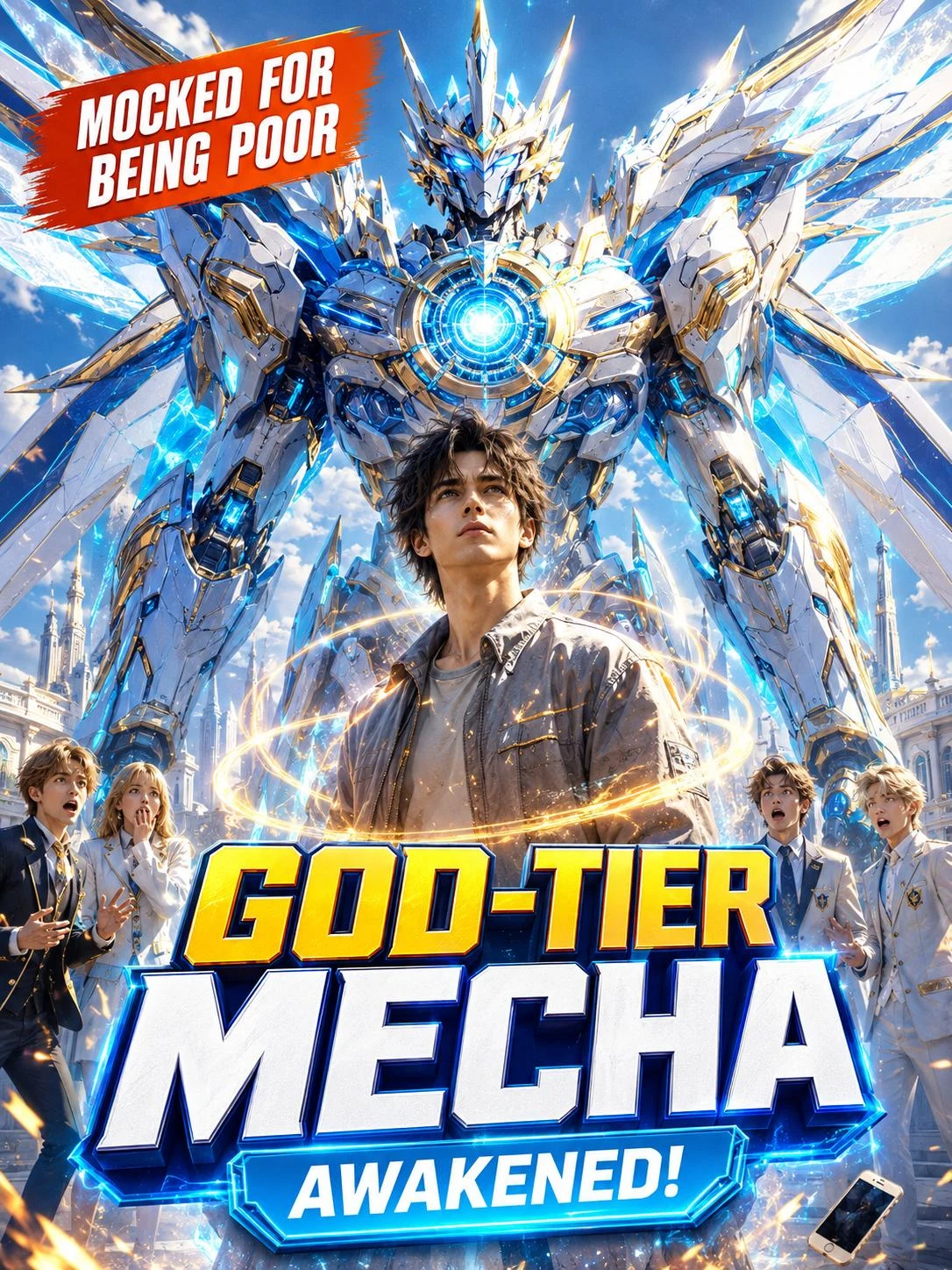 Watch Poor Boy Shocks the Elite with a Divine Mecha All Episodes Free Poor Boy Shocks the Elite with a Divine Mecha (30 Episodes) - Official Drama Poster