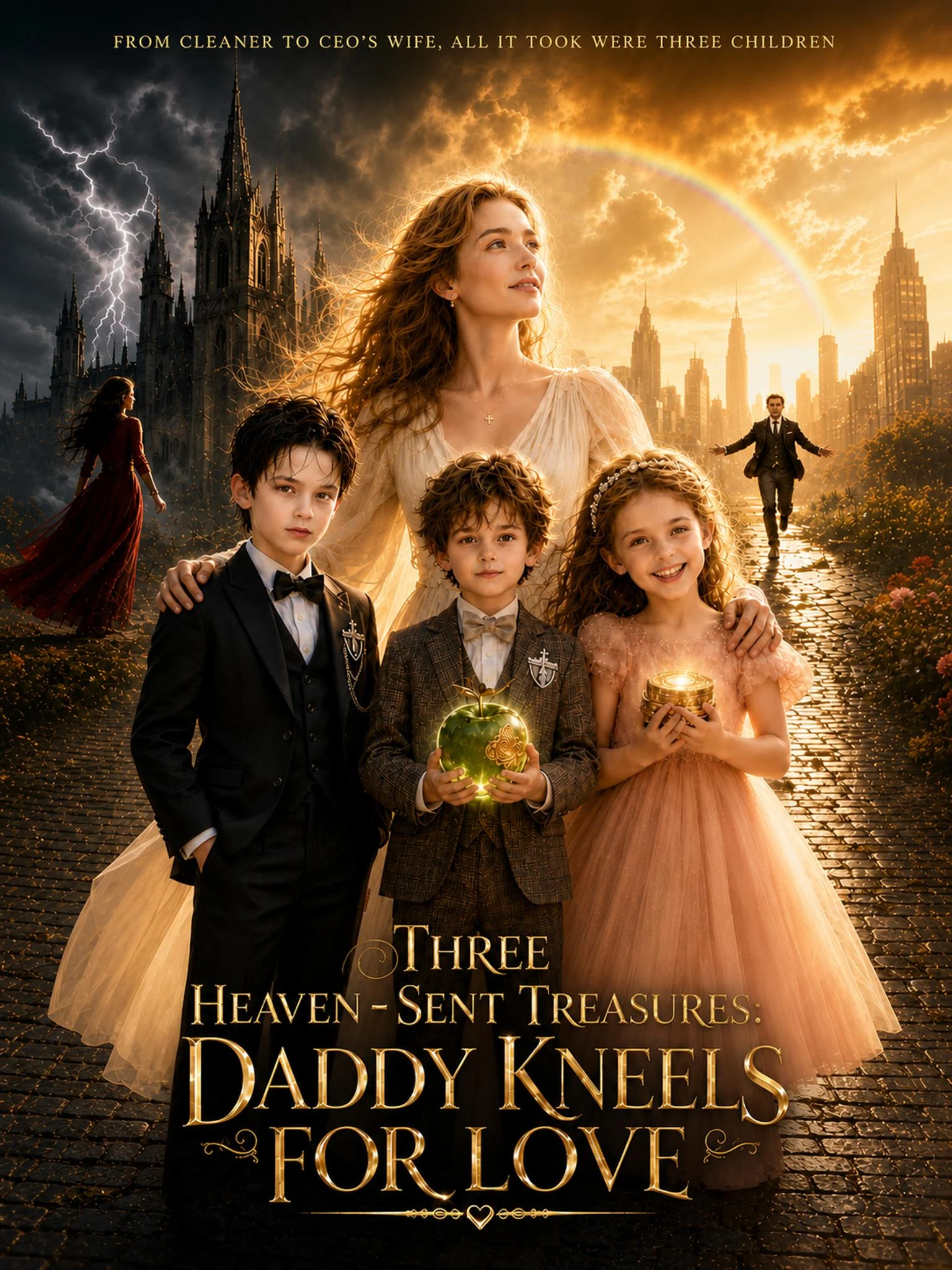 Watch Heaven-Sent Three Treasures Daddy Kneels for Love All Episodes Free Heaven-Sent Three Treasures Daddy Kneels for Love (65 Episodes) - Official Drama Poster