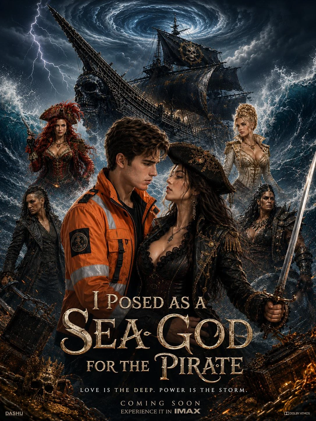 Watch I Posed as a Sea God for the Pirate All Episodes Free I Posed as a Sea God for the Pirate (29 Episodes) - Official Drama Poster