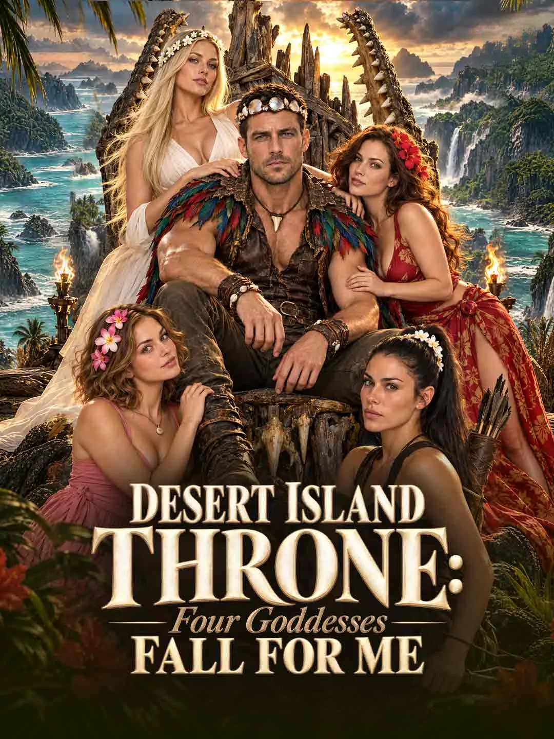Watch Desert Island Throne: Four Goddesses Fall for Me All Episodes Free Desert Island Throne: Four Goddesses Fall for Me (50 Episodes) - Official Drama Poster