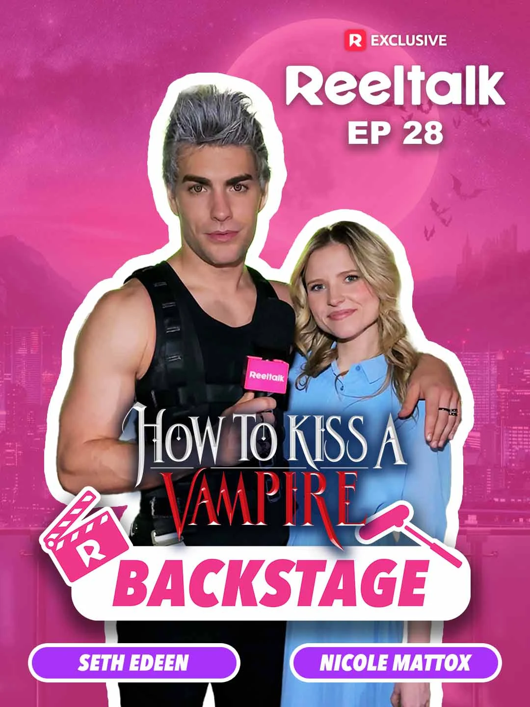 Watch ReelTalk EP28-Backstage: How to Kiss a Vampire All Episodes Free ReelTalk EP28-Backstage: How to Kiss a Vampire (21 Episodes) - Official Drama Poster